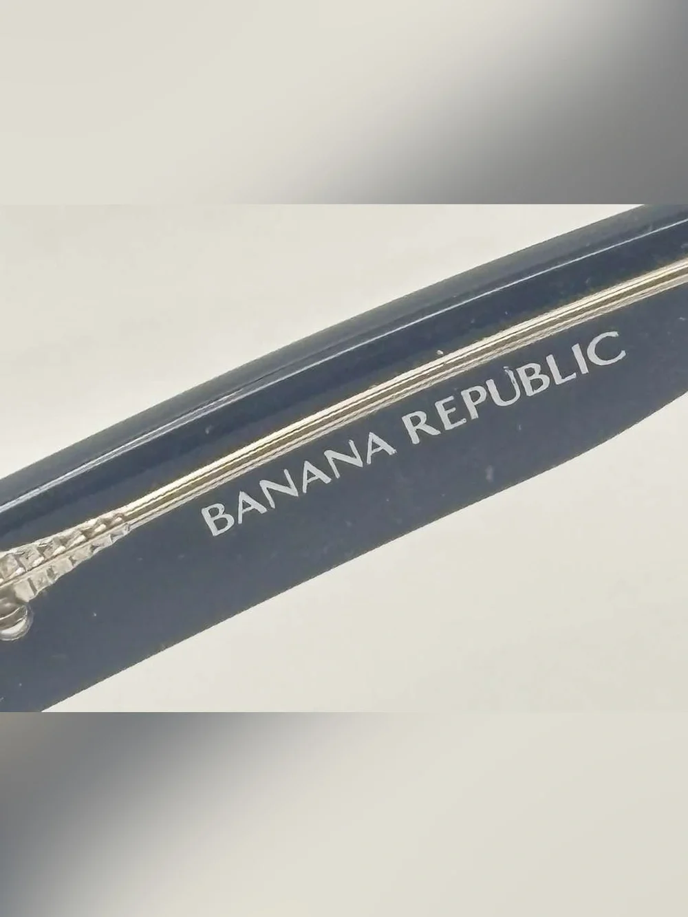 Banana Republic Chad Black Oval Sunglasses Frames Only